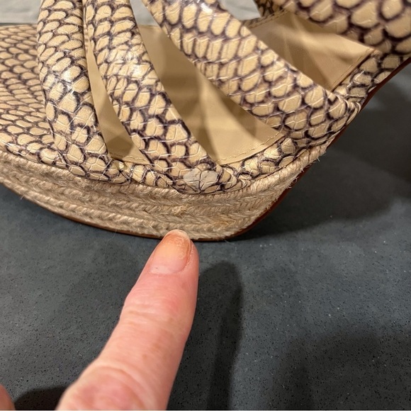 NWT Vince Camuto sz 11 Patrest jute platform heeled sandals - Picture 13 of 13